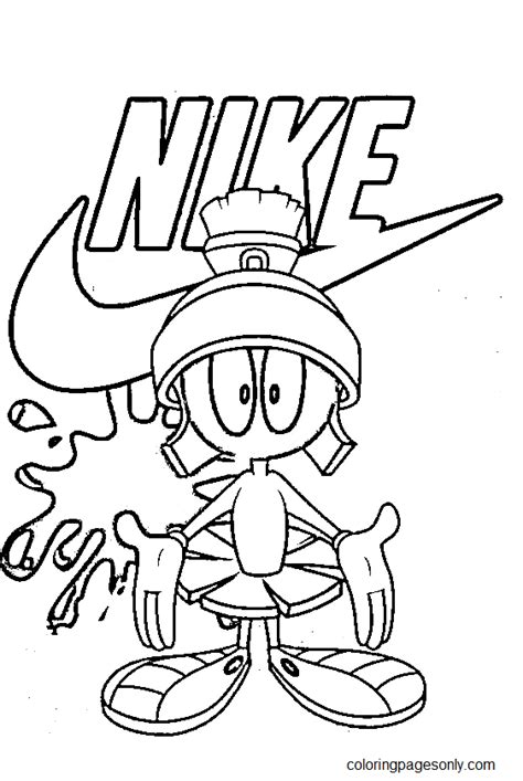 52 Nike Coloring Pages - ColoringPagesOnly.com