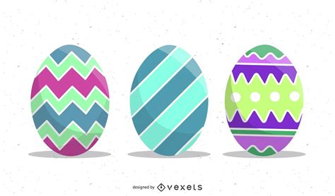 Set Of Easter Eggs Vector Illustration Vector Download