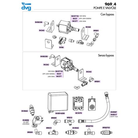 VIBRATORY PUMP ULKA EP5 220V 50 60Hz PLASTIC OUTLET Spare Parts