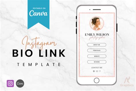 Editable Instagram Link In Bio Template Graphic By AN Graphics