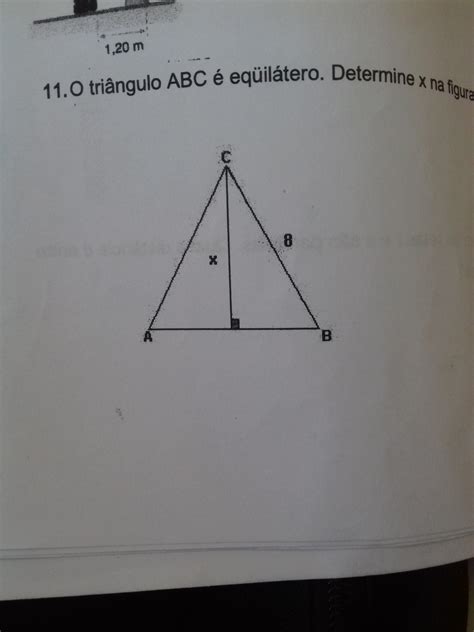 O Triângulo Abc é Equilátero Determine X Na Figura Br