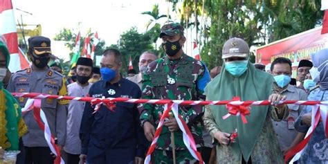 Danrem Wb Bersama Bupati Bima Resmikan Jembatan Kartika Eka Paksi