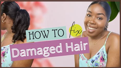 How To Stop Hair Breakage On Relaxed Hair Fixing Damaged Hair DenaJ