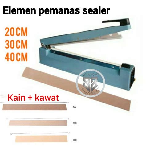 Varian Elemen Kawat Pemanas Sealer Press Plastik Element Impulse Cm