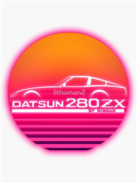 Datsunnissan 280zx Outrun Emblem Sticker For Sale By Lithoman2