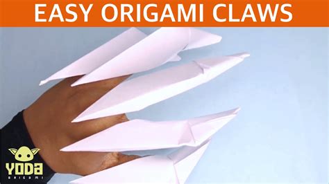 Origami Claws Easy And Step By Step Tutorial Youtube