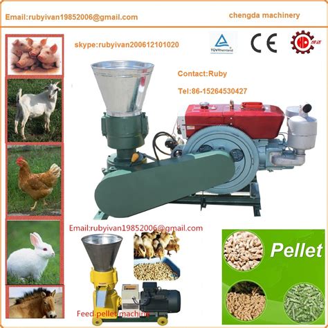 Diesel Engine Driven Feed And Wood Pellet Machine China Kl200a Feed