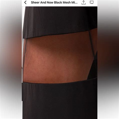 Lulus Sheer And Now Black Mesh Midi Skirt Gem