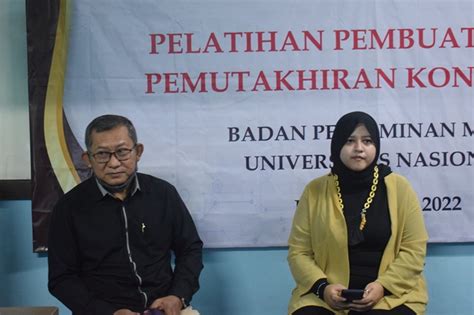 Pelatihan Pembuatan Dan Pemutakhiran Konten Web Bpm Unas Universitas