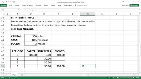 Planilla De Excel Para Calculo De Interes Simple Y Compuesto El Porn