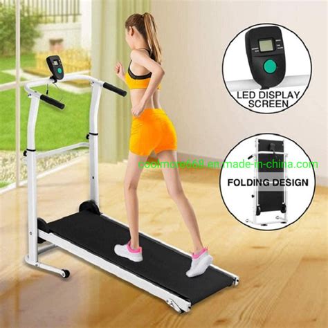 Folding Treadmill - Foldable Non-Electric Treadmill W/ Auto Incline for ...