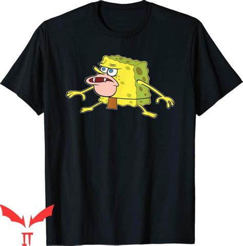 Gangster Spongebob T Shirt Caveman Spongebob Meme Tee Shirt