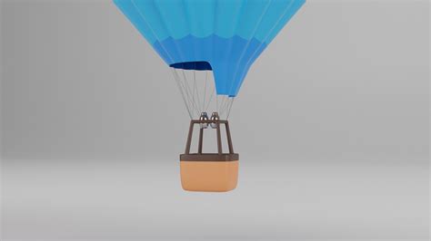 D Model Hot Air Balloon Set Turbosquid