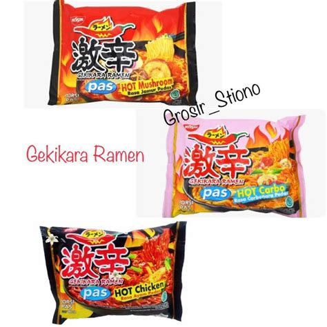Jual Mie Gekikara Ramen Nissin 80g Hot Mushroom Hot Chicken Hot Carbo Shopee Indonesia