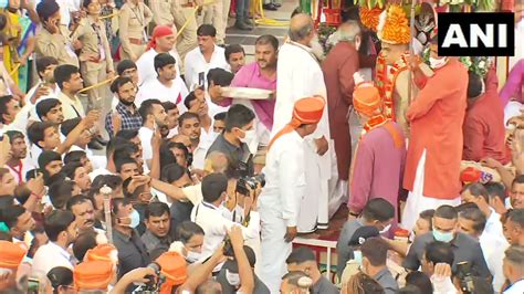 Ani On Twitter Watch Gujarat Cm Bhupendra Patel Participates In Rathyatra At Shree