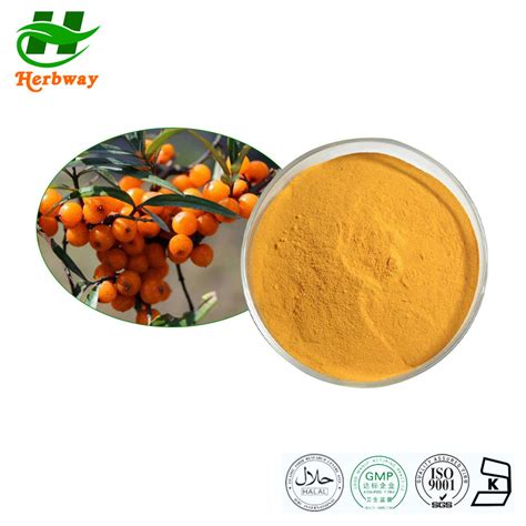 Herbway Kosher Halal Fssc Haccp Certified Seabuckthorn Seed Extract Sea