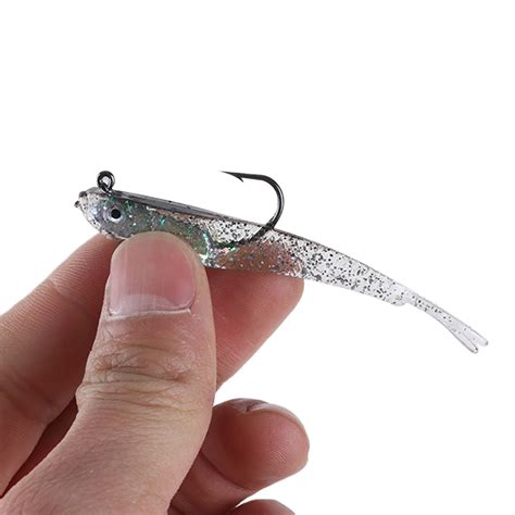 Pcs Mm Artificial Soft Silicone Fishing Fish Lures Crank Bait