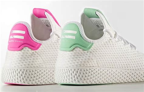 Pharrell Adidas Tennis Hu Light Green Pink Release Date Sneakerfiles