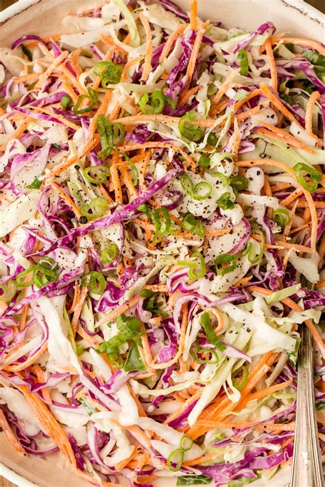 Coleslaw Recipe with Homemade Dressing - NatashasKitchen.com