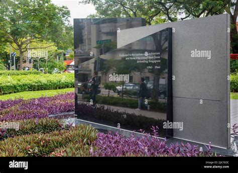 Monument to victims of the Konfrontasi, in Orchard Road, Republic of ...