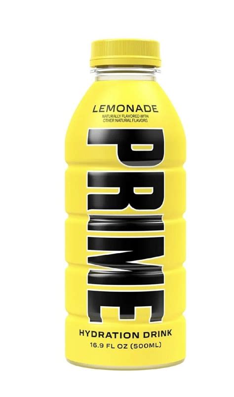 Prime Hydration Drink Lemonade 500ml Unopened Bottle New Flavour In