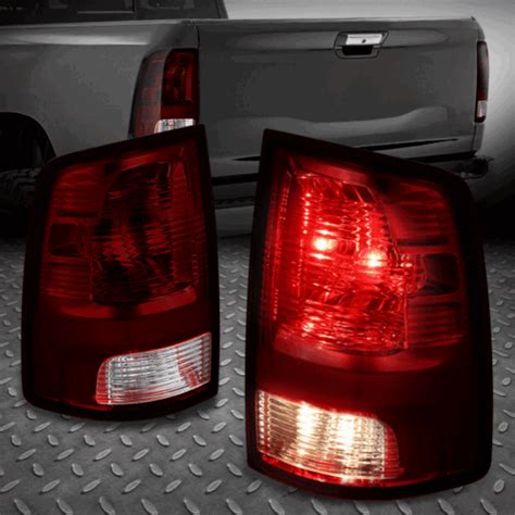 For 09 22 Dodge Ram 1500 2500 3500 Dark Red Lens Rear Tail Light Brake Lamps Set Ebay