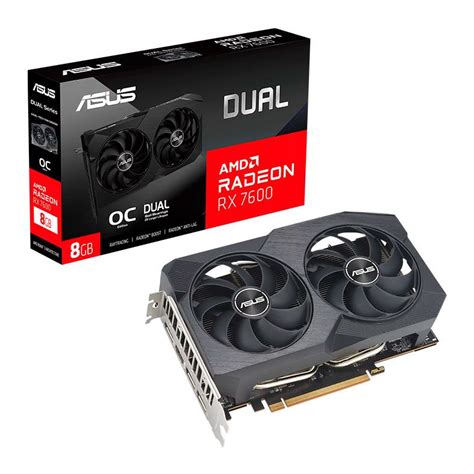 Placa De Video Asus Radeon Rx Dual Oc V Gb Gddr Bit