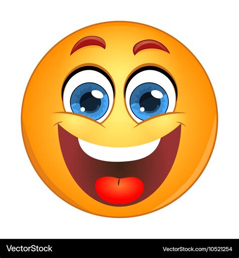 Yellow Smiley Laughing Royalty Free Vector Image