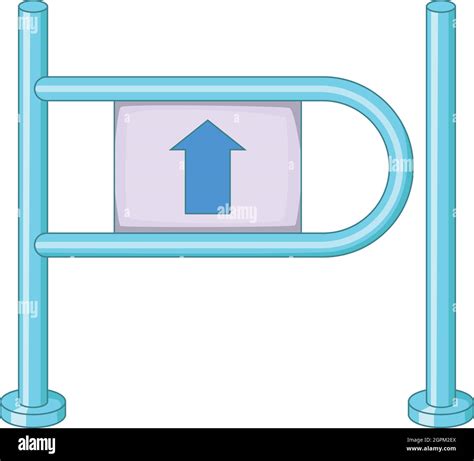 Shop Entrance Gate Icon Cartoon Style Stock Vector Image And Art Alamy