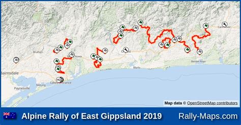 Maps Alpine Rally Of East Gippsland Rally Maps