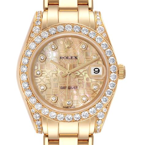 Rolex Pearlmaster Watch Yellow Gold 81158 Swisswatchexpo