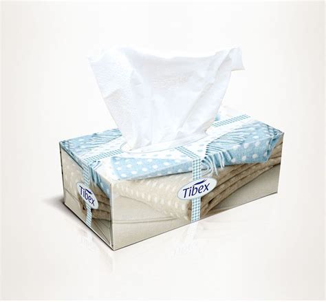 Facial Tissue Box Graphic Packaging Design Facial Tissues Box