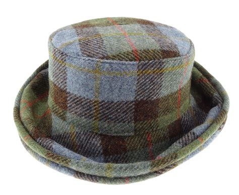 Ladies Harris Tweed Tartan Cloche Hat House Of Henderson