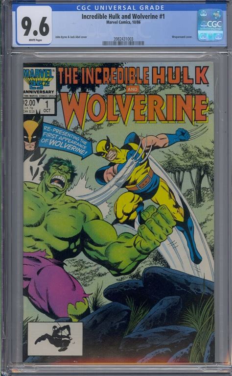 Incredible Hulk And Wolverine 1 CGC 9 6 Incredible Hulk 181 Reprint