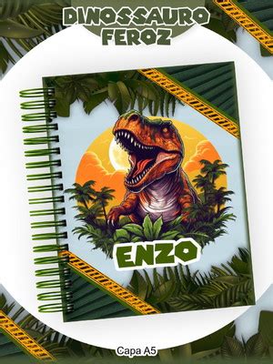 Agenda Jurassic Park Compre Produtos Personalizados No Elo7