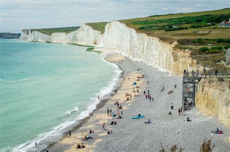 Seven Sisters National Park White Cliffsbeachocean East Sussex