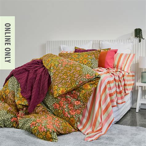 Duvet Covers Design Republique Layered Flowers Flannelette Duvet