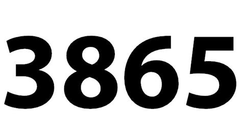 Zahl 3865
