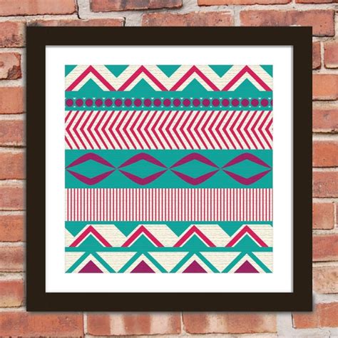 Items Similar To Tribal Poster Print On Etsy