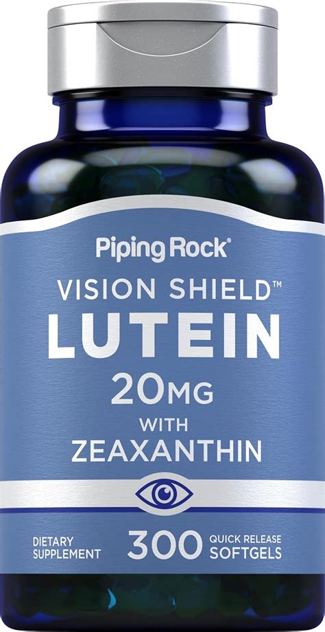 Amazon Piping Rock Lutein And Zeaxanthin Supplements 20 Mg 300