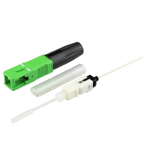 50 Pcs Lots SC APC Fiber Optic Hot Melt Type Fiber Optic Connector FTTH Fast Connector Optical