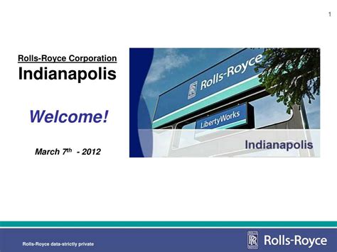 PPT - Rolls-Royce Corporation Indianapolis Welcome! March 7 th - 2012 ...