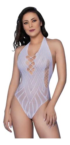 Lingerie Sexy Body Sensual Costas Abertas Detalhe No Decote Parcelamento Sem Juros