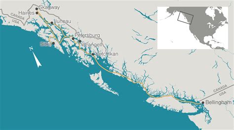 Alaska Ferry Route Map