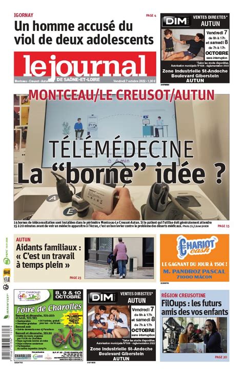 Le Journal de Saône et Loire N20221007 du 07 octobre 2022 à