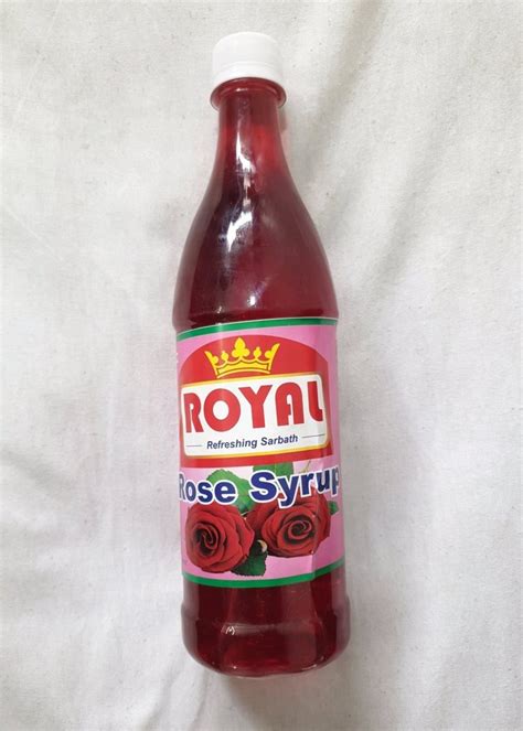 Royal Refreshing Sarbat Rose Syrup Packaging Size 750 Ml Packaging