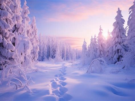 Premium Photo | Russian snow scene snow in winter landscape