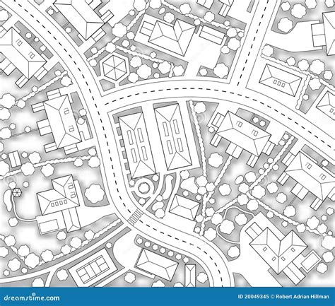 Blank Neighborhood Map