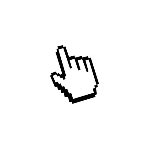 Hand Pixel Arrow Cursor Icon 17671164 Vector Art At Vecteezy