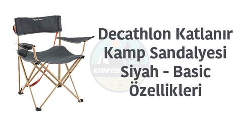 Decathlon Kamp Sandalyesi İncelemesi Kamp Yerleri